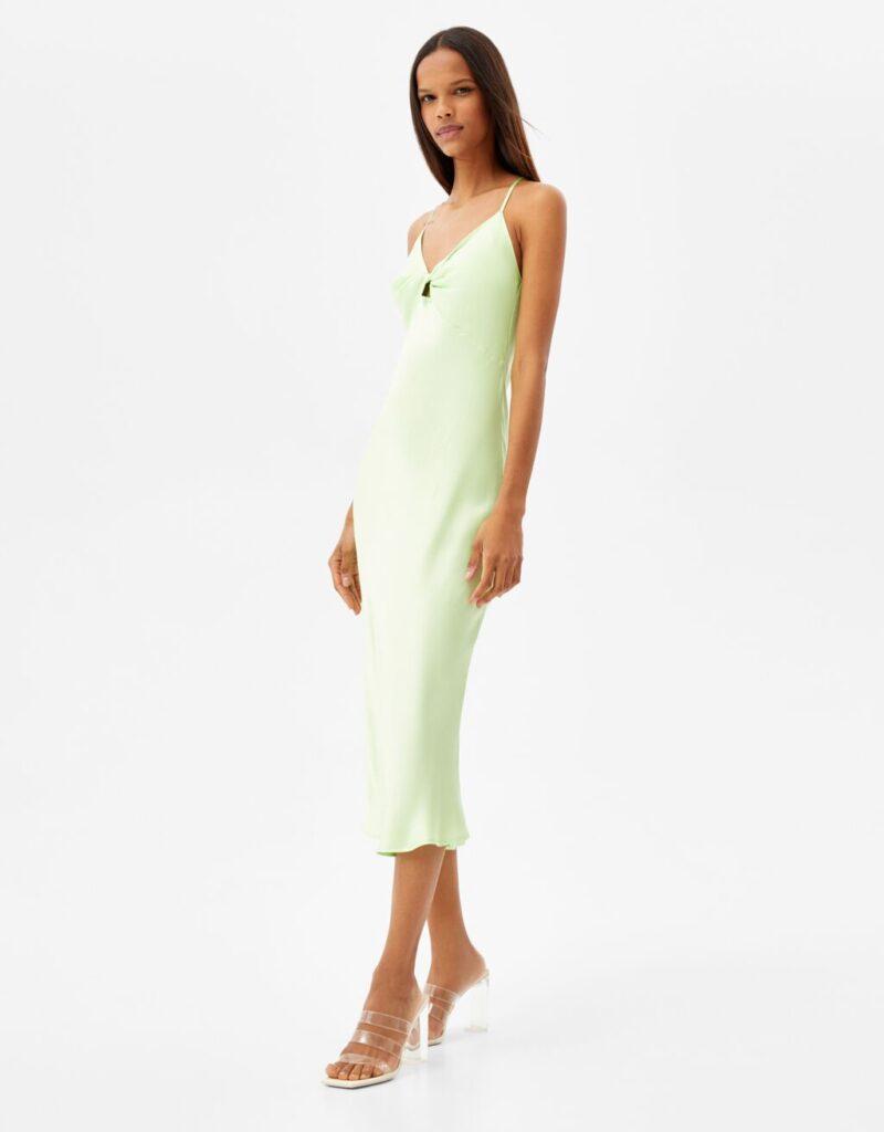 This slip dress is perfect for wedding season.