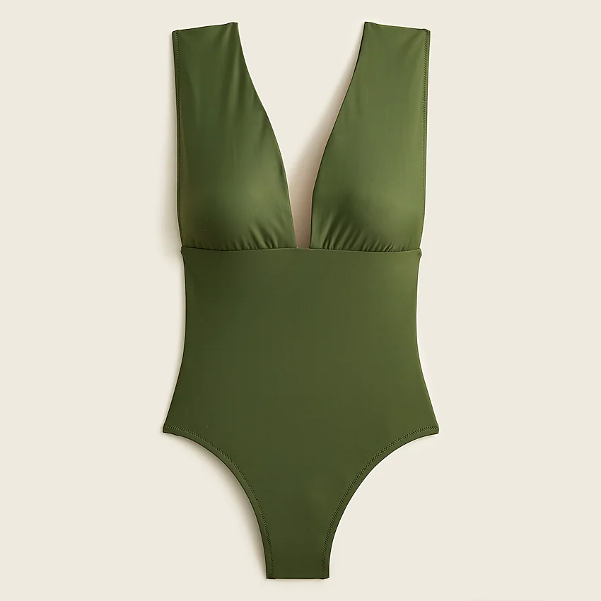 Classic lines one-piece swimsuit from J.Crew.