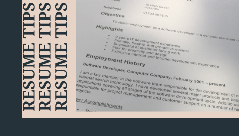 Create the perfect resume with these tips.