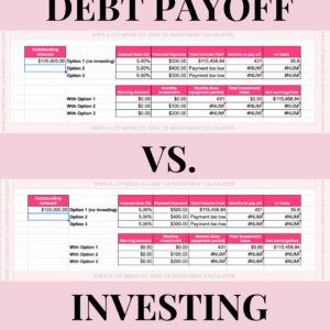 Debt Payoff Vs. Investing Calculator