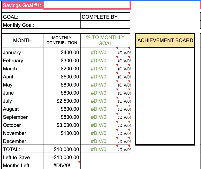 Savings Goal Tracker + Calculator - Image 3