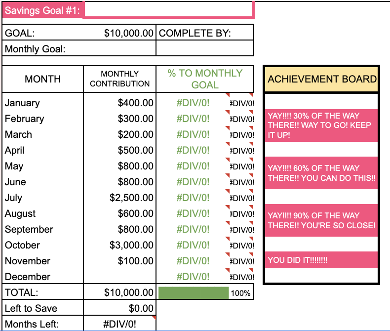 Savings Goal Tracker + Calculator - Image 4